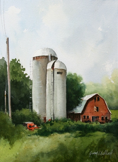 EARLY JUNE - plein air watercolor by Gary