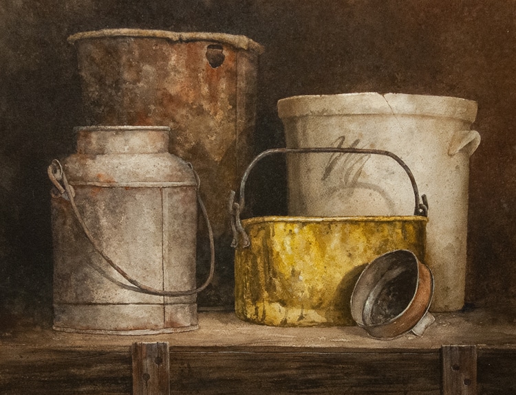 CONTAINERS - Gary Eckhart Watercolor